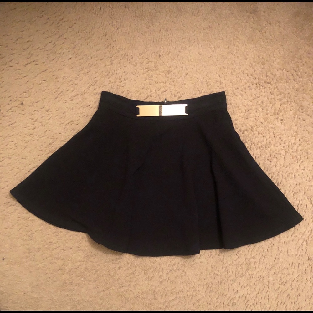 Black forever 21 circle skirt